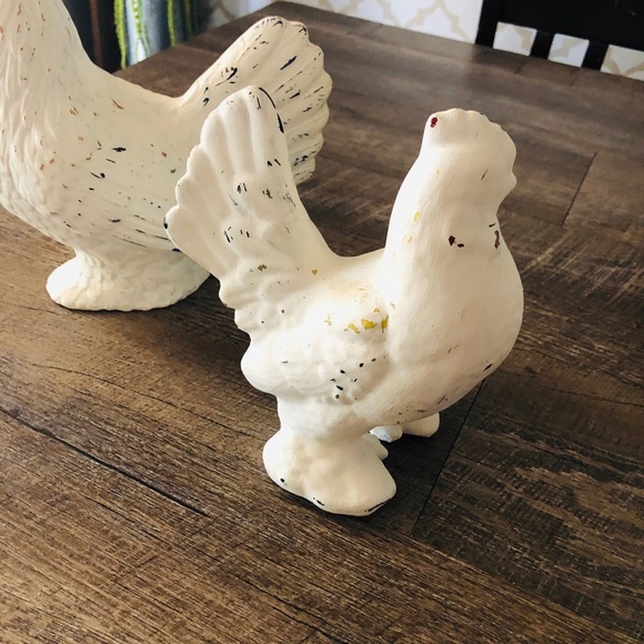 Country hen and rooster ceramic - Picture 4 of 9
